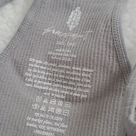 29. Free People Movement Happiness Runs Crop Grey - Picture 7 of 9